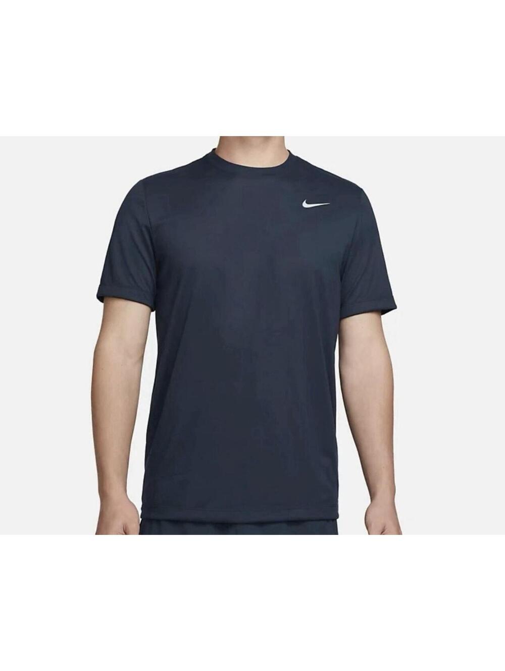 NWT Nike Men’s Size M Dri-FIT Legend Fitness T-shirt Navy Dx0995-451